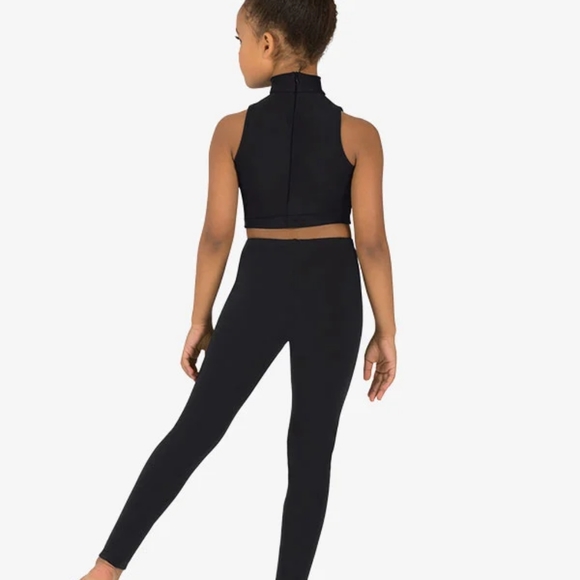 NWT Theatricals Mock Neck Dance Crop Top XLC - Picture 2 of 7